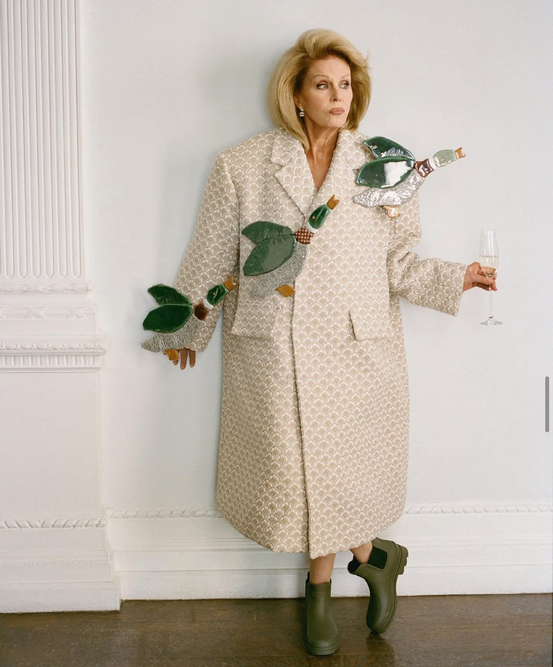 Dame Joanna Lumley Wears Bracken Stone in The World of Interiors, October ’25