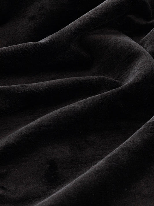 Fabric Sample - Linen Velvet – Black (SFSLIN09)
