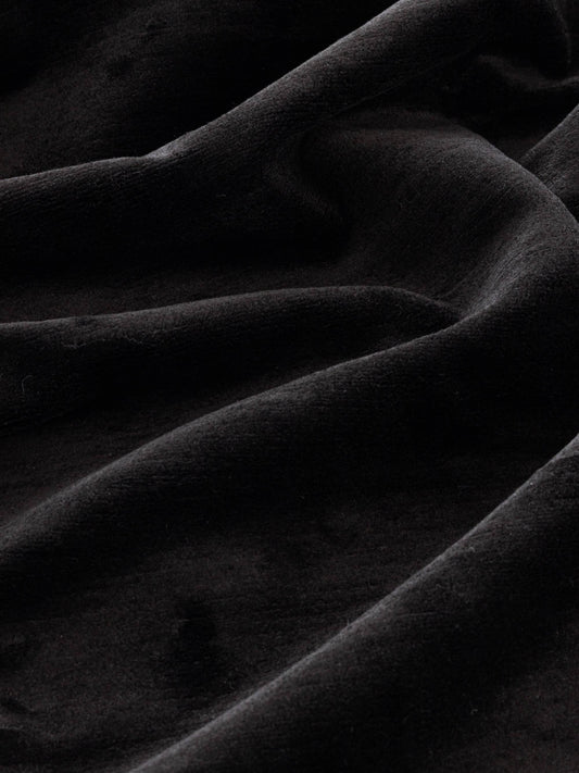 Fabric Sample - Linen Velvet – Black (SFSLIN09)