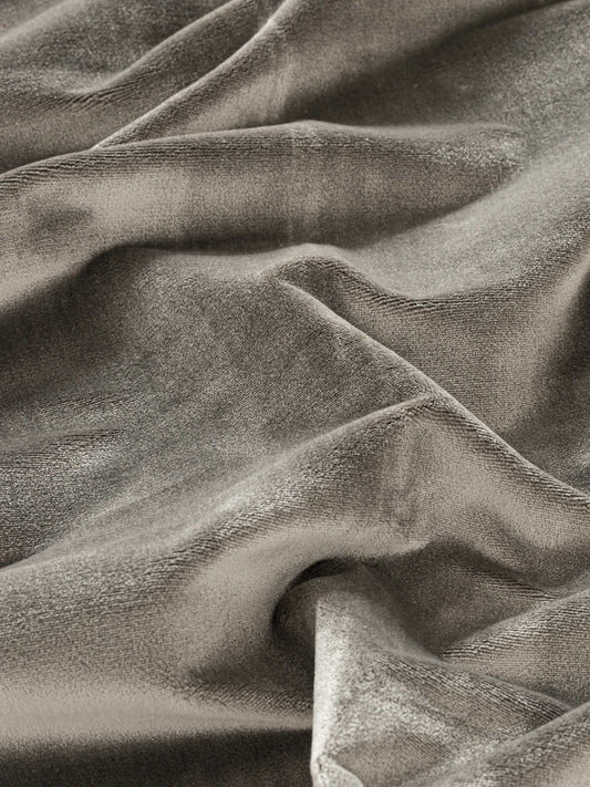 Fabric Sample - Silk Velvet – Pewter (SFSSVEL03)
