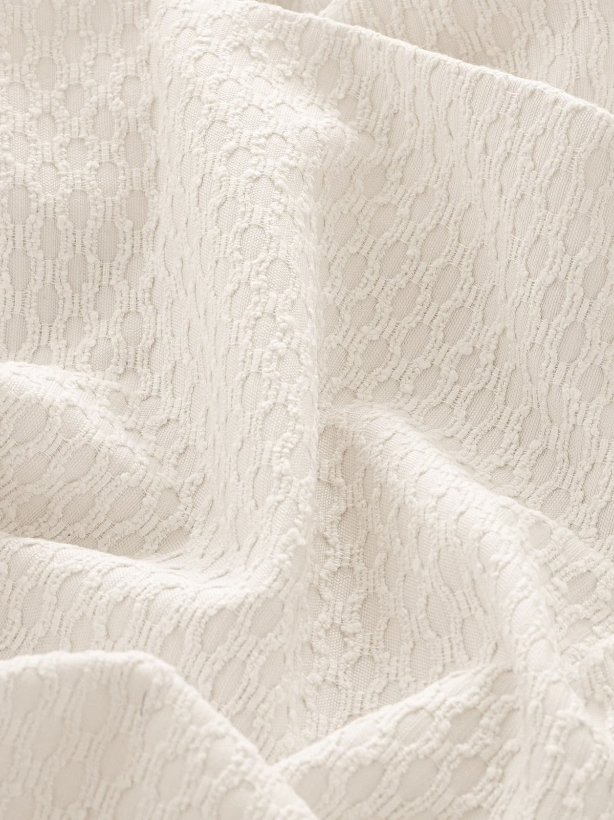 Trellis Fabric – White (TREL01)