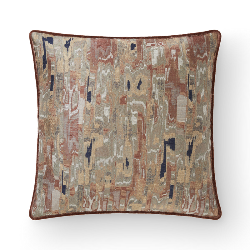Cascade Silk Velvet Rosewood Cushion Cedar