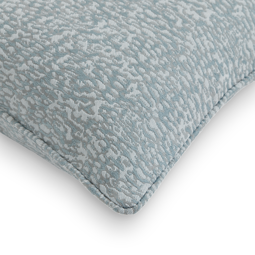 Coral Cushion - Azure, Self Piped (CC0030)