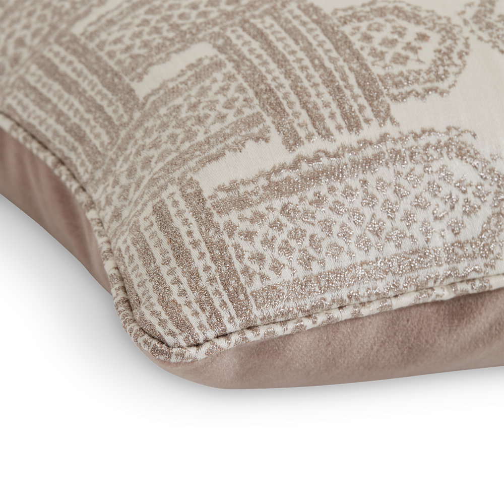 Frame Kid Mohair Sienna Cushion - Rose Gold, Self Piped (CC0010)