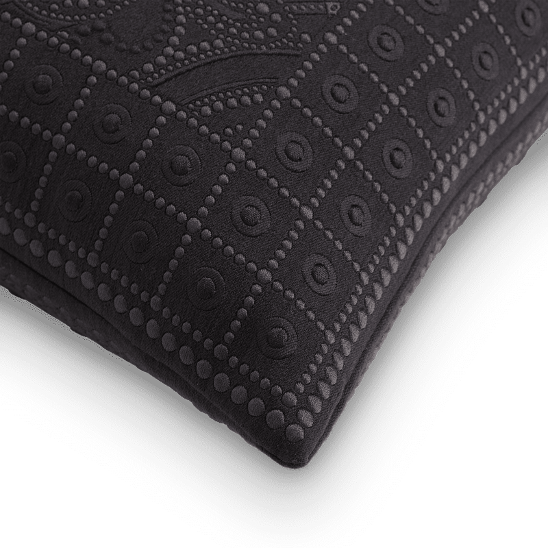Greta Cushion - Jet, Self Piped (CO3307)