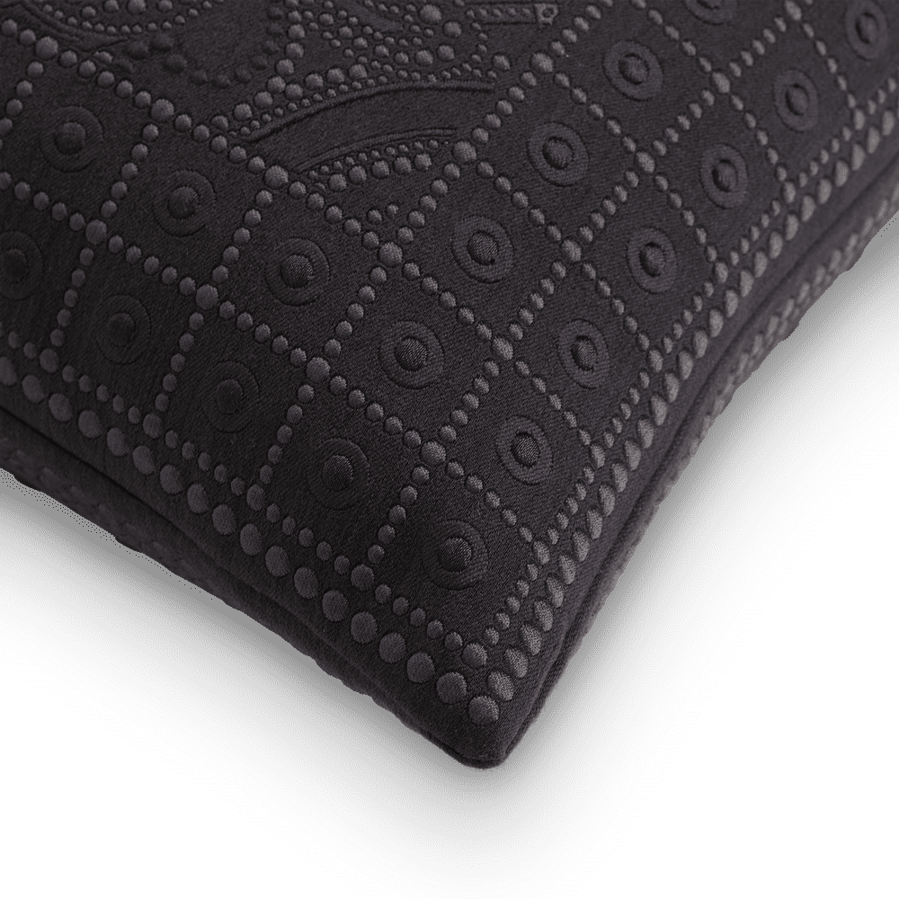 Greta Cushion - Jet, Self Piped (CO3307)