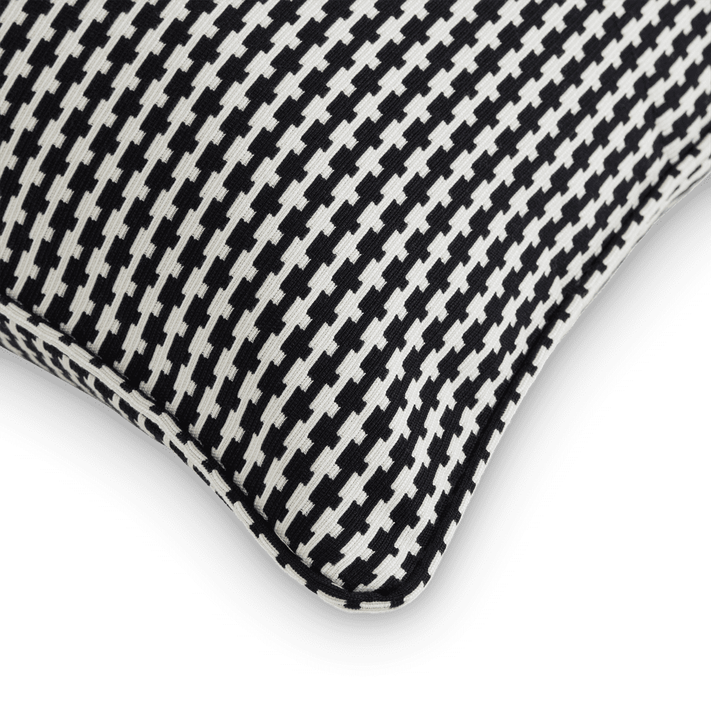 Lock Cushion - Black, Self Piped (CC0038)