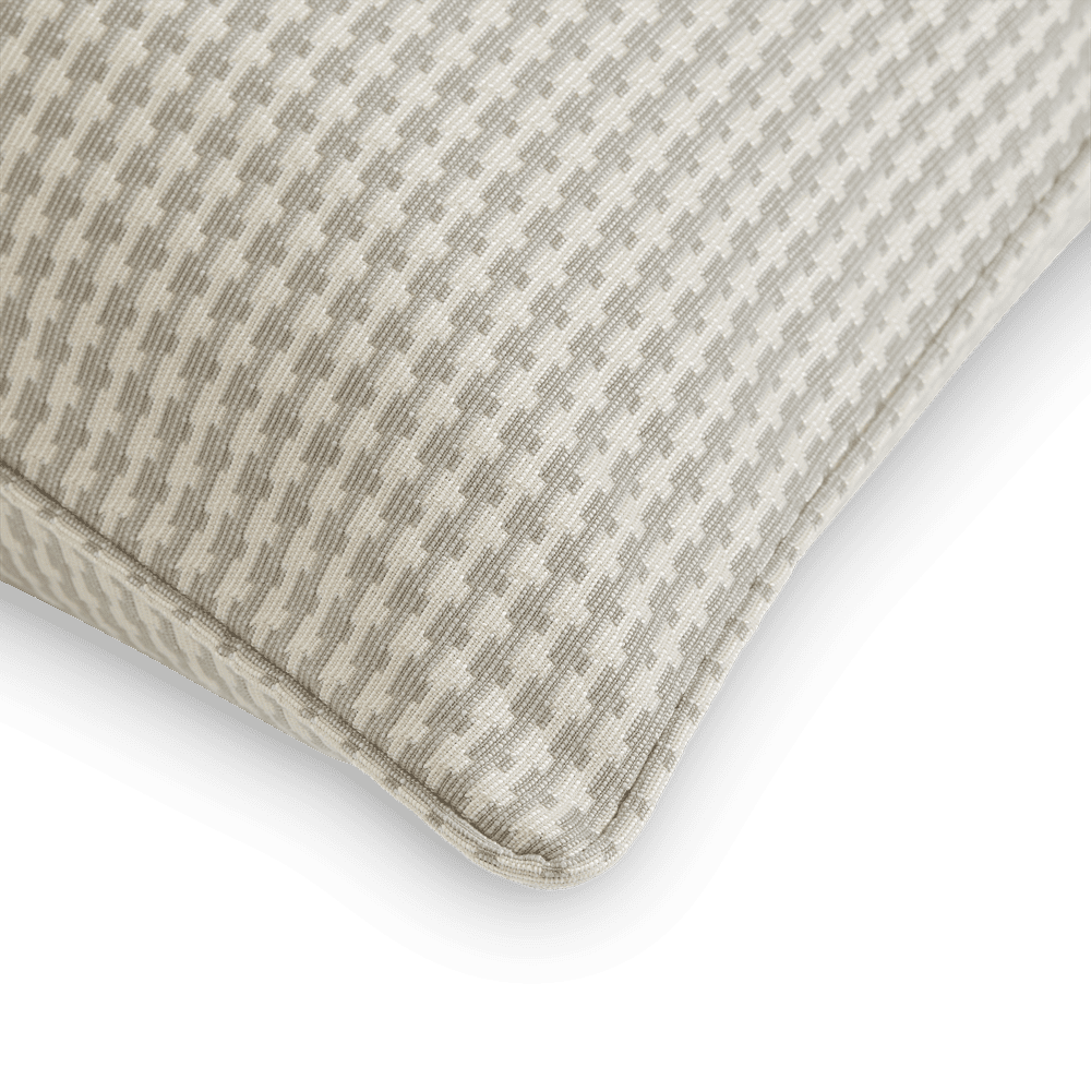 Lock Cushion - Silver, Self Piped (CC0036)