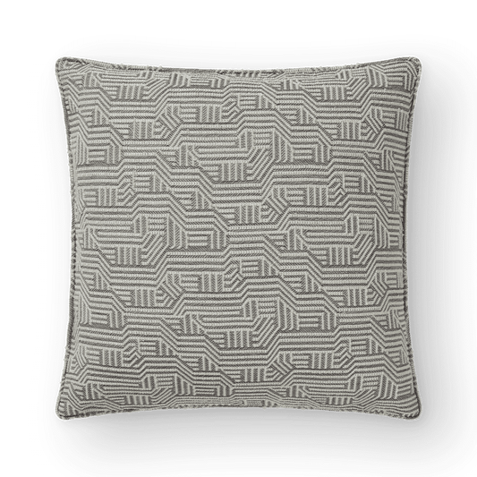 Maze Cushion - Ink, Self Piped (CC0041)