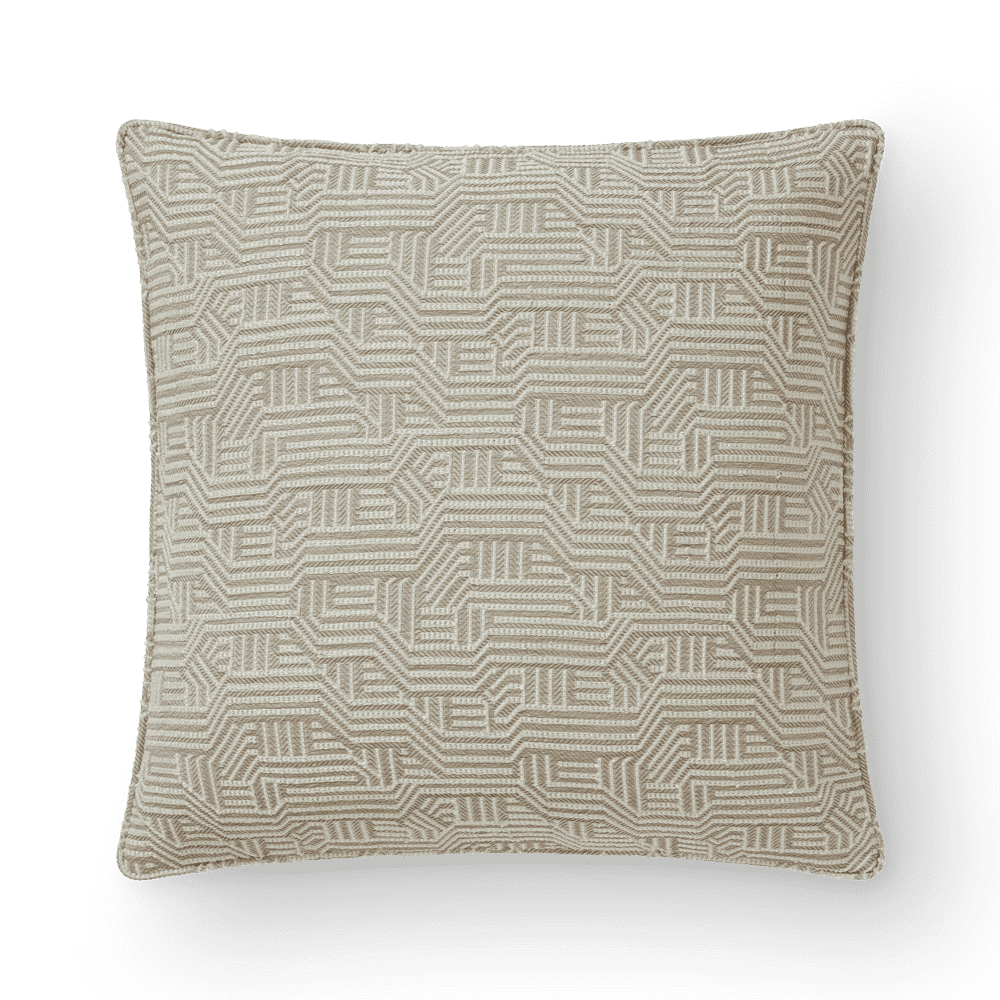 Maze Cushion Taupe