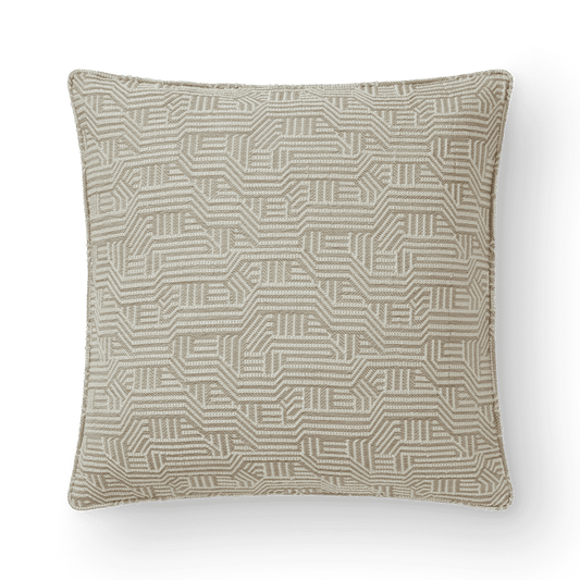 Maze Cushion - Taupe, Self Piped (CC0039)