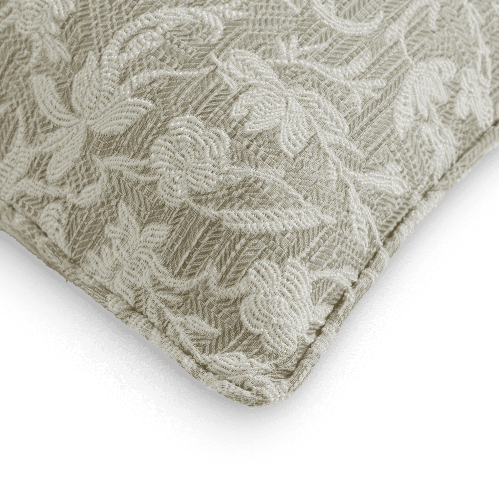 Promenade Cushion - Taupe, Self Piped (CC0061)