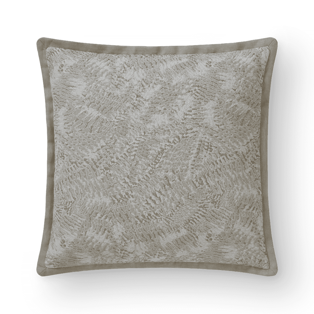 Zaki Natural Border Cushion Blonde